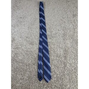Banana Republic Necktie Mens OS Silk Blue Striped Classic Professional Tie